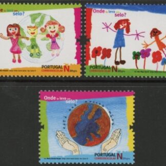 2007 Portugal SG.3524-6 Children's Paintings Set of 3 values U/M (MNH)