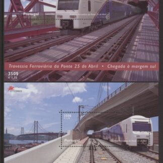 1999 Portugal MS.2734 Inauguration of Railway Mini Sheets (2) U/M (MNH)