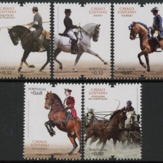 2009 Portugal SG.3669-73 The Lustanian Horse Set of 5 Values U/M (MNH)
