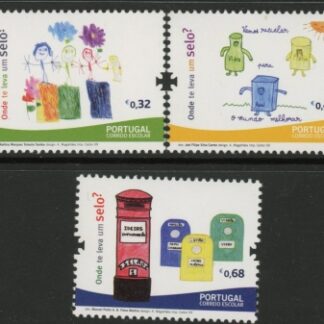 2009 Portugal SG.3716-8 Children's Drawings Set of 3 values U/M (MNH)