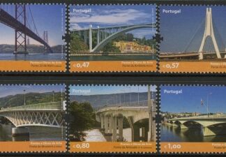 2008 Portugal SG.3628-33 Bridges Set of 6 values U/M (MNH)