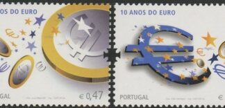 2009 Portugal SG.3641-2 10th Anniv of the Euro Set of 2 values U/M (MNH)