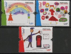 2008 Portugal SG.3625-7 Children's Drawings Set of 3 values U/M (MNH)
