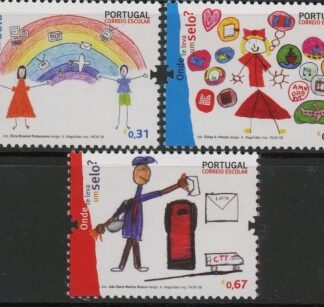 2008 Portugal SG.3625-7 Children's Drawings Set of 3 values U/M (MNH)