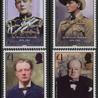 2024 Ascension SG.1371-4  Churchill. set 4 values U/M (MNH)