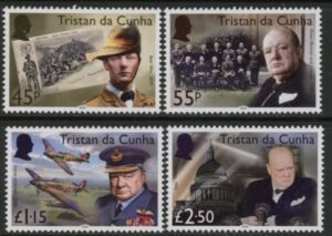 2024 Tristan Da Cunha. SG.TBA Chrchill set 4 values U/M (MNH)