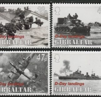 2004 Gibraltar SG.1088-91 60th Anniv of D-Day Landings Set of 4 values   U/M (MNH).