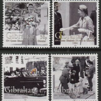 2004 Gibraltar SG.1078-81 50th Anniv of Visit of QEII Set of 4 values U/M (MNH)