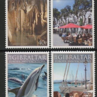2004 Gibraltar SG.1072-5 Europa Holidays Set of 4 values U/M (MNH)