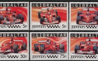 2004 Gibraltar SG.1113-8 Ferrari Set of 6 values U/M (MNH)