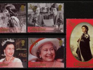 2002  Gibraltar  SG.996-1000 Golden Jubilee set 5 values. U/M (MNH)