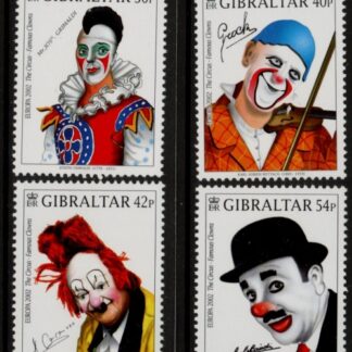 2002  Gibraltar  SG.1002-5 Europa 'Clowns' set 4 values. U/M (MNH)