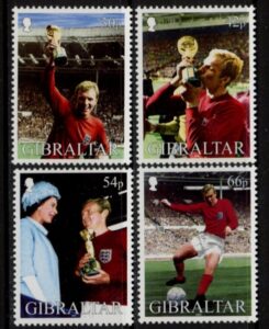 2002  Gibraltar  SG.1006-9 World Cup Football. set 4 values. U/M (MNH)