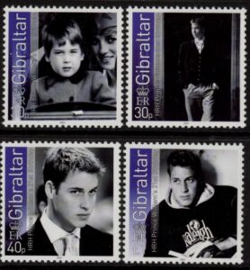 2003  Gibraltar  SG.1036-39  21st Birthday of Prince William. set 4 values. U/M (MNH)