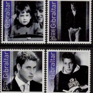 2003  Gibraltar  SG.1036-39  21st Birthday of Prince William. set 4 values. U/M (MNH)