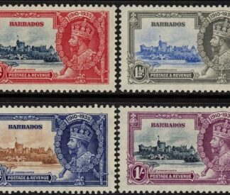 1935 Barbados  - SG.241-4  KGV Silver Jubilee set  mounted mint. Cat. value £30.00
