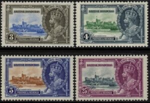 1935  British Honduras  - SG.143-6    KGV Silver Jubilee set mounted mint.