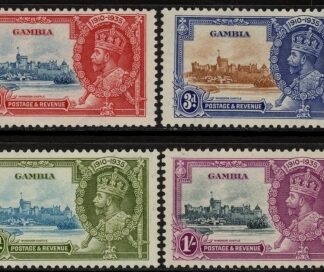 1935 Gambia  - SG.143-6  KGV Silver Jubilee set mounted mint.
