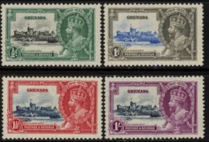 1935 Grenada   - SG.145-8 KGV Silver Jubilee set mounted mint.