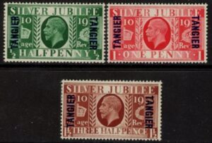 1935 Tangier - SG.238-40 KGV Silver Jubilee set  mounted mint.