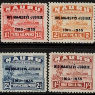 1935  Nauru  SG.40-3  Silver Jubilee set 4 values mounted mint.