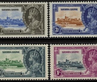 1935  Sierra Leone KGV Silver Jubilee set mounted mint.