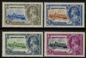 1935 British Guiana SG.301-4 KGV Silver Jubilee set mounted mint.