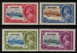 1935 Bahamas SG.141-4 KGV Silver Jubilee set mounted mint.