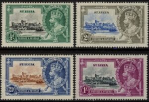 1935  St.Lucia  - SG.109-12  KGV Silver Jubilee set  mounted mint.
