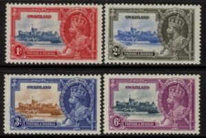 1935  Swaziland  SG.21-4  Silver Jubilee set 4 values mounted mint.