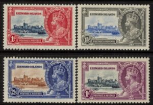 1935 Leeward Islands  SG.88-91  Silver Jubilee set 4 values u/m  (MNH)