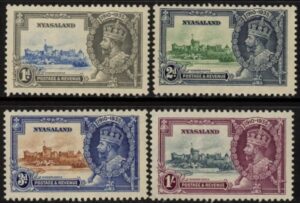 1935 Nyasaland - SG.123-6 Silver Jubilee set 4 values u/m (MNH)