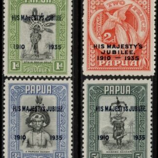 1935 Papua (British New Guinea)   SG.150-3  Silver Jubilee set 4 values   U/M (MNH)