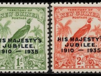 1935 New Guinea  SG.206-7 Silver Jubilee set 2 values  U/M (MNH)