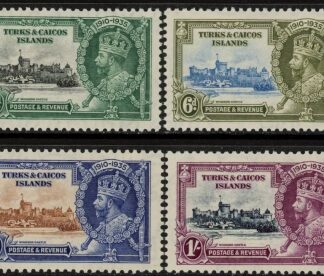 1935 Turks & Caicos Islands. SG.187-90 Silver Jubilee set 4 values u/m  (MNH)