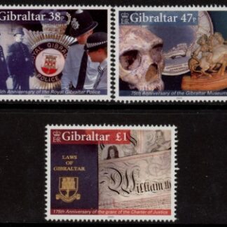 2005 Gibraltar SG.1139-41 Anniversaries Set of 3 values U/M (MNH)