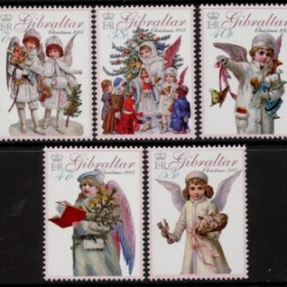 2005 Gibraltar SG.1146-50 Christmas Angels Set of 5 valves U/M (MNH)