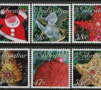 2004 Gibraltar SG.1107-12 Christmas Decorations Set of 6 values U/M (MNH)