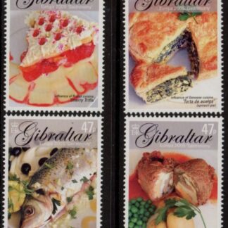 2005  Gibraltar  SG.1125-8 Europa Gastronomy Set of 4 values U/M (MNH)