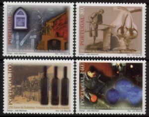 1998 Portugal SG.2655-8 Glass Production Set of 4 values U/M (MNH)