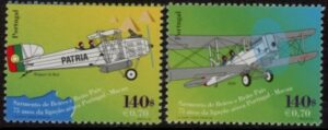 1999 Portugal SG.2703-4 Portugal/Macau Flight Set of 2 values U/M (MNH)