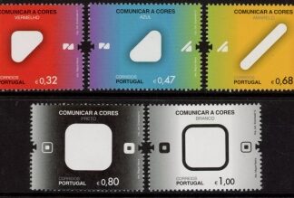 2012 Portugal SG.3937-41 Colours for the blind Set of 5 values U/M (MNH)