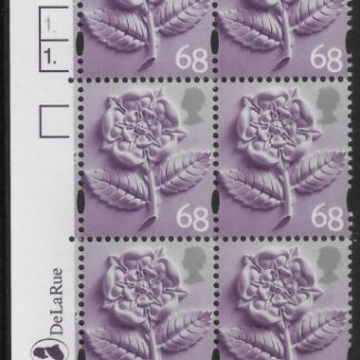 EN5  68p  Tudor Rose 2B    cyld.1 1 Dot Phos 49   DLR  U/M (MNH)