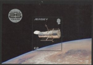 2015 Jersey MS.1939 Anniv Hubble Space Telescope M/S U/M Face £2.00