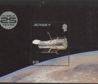 2015 Jersey MS.1939 Anniv Hubble Space Telescope M/S U/M Face £2.00
