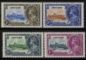 1935 Gold Coast - SG.113/6  Silver Jubilee set 4 values U/M (MNH)