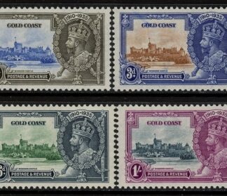1935 Gold Coast - SG.113/6  Silver Jubilee set 4 values U/M (MNH)