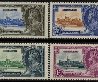 1935 Gibraltar- SG.114-7 KGV Silver Jubilee set  mounted mint.  Cat. value £14.00