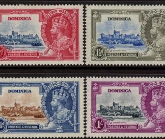 1935 Dominica - SG.92-5 KGV Silver Jubilee. very lightly mounted mint. Cat. value £50.00