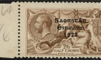 1922 Ireland KGV. SG64 2/6d chocolate brown. U/M (MNH)